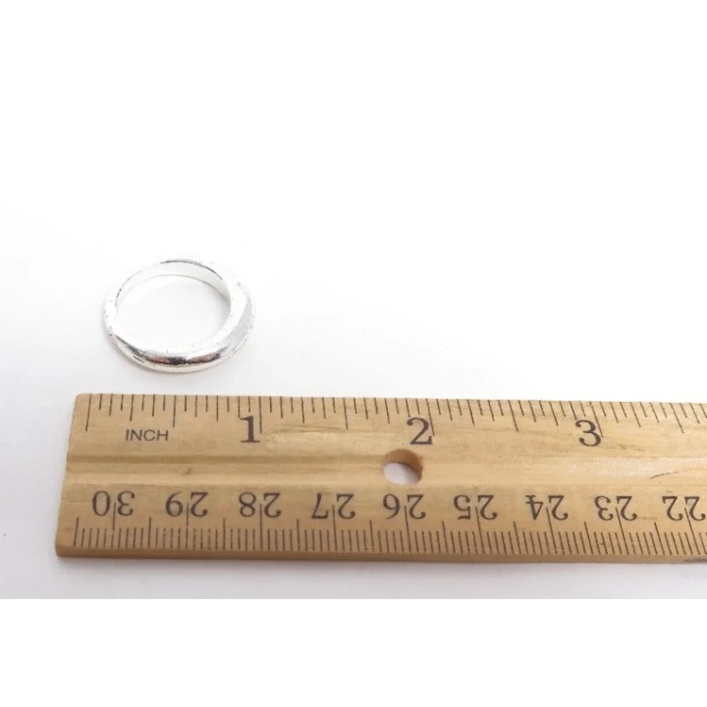 Simple Domed Silver Band Ring‎ Sz 8.5